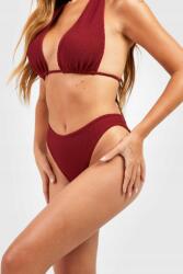 Boohoo piros bikinialsó textúra NG2 qdh M