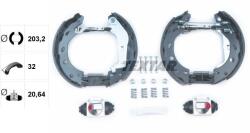 TEXTAR Sada brzdových čeľustí TEXTAR 84057402 (84057402)