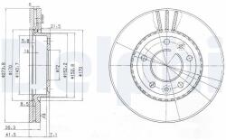 DELPHI Brzdový kotúč DELPHI BG4015 (BG4015)