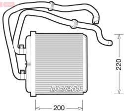 DENSO Výmenník tepla vnútorného kúrenia DENSO DRR12003 (DRR12003)