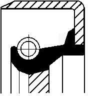 CORTECO Tesniaci krúżok kľukového hriadeľa CORTECO 12011279B (12011279B)