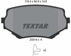 TEXTAR Sada brzdových platničiek kotúčovej brzdy TEXTAR 2331401 (2331401)
