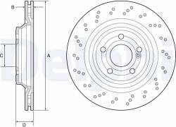 DELPHI Brzdový kotúč DELPHI BG4920C (BG4920C)