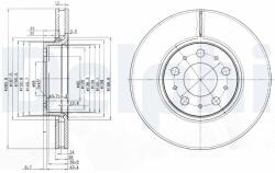 DELPHI Tarcza Ham. Volvo S60/70 (bg3513)