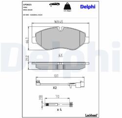 DELPHI Klocki Hamulcowe Przod (lp3621)