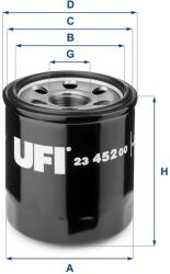 UFI Olejový filter UFI 23.452. 00 (23.452.00)