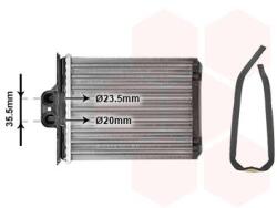 VAN WEZEL Výmenník tepla vnútorného kúrenia VAN WEZEL 37006217 (37006217)