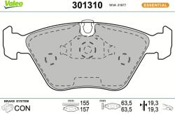 VALEO Sada brzdových platničiek kotúčovej brzdy VALEO 301310 (301310)