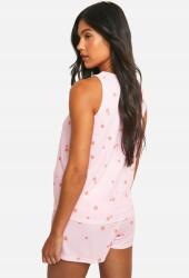 Boohoo rózsaszín kismama pizsama felső rövidnadrág B18 pkk L