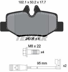 TEXTAR Sada brzdových platničiek kotúčovej brzdy TEXTAR 2400801 (2400801)