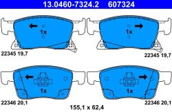 ATE Sada brzdových platničiek kotúčovej brzdy ATE 13.0460-7324.2 (13.0460-7324.2)