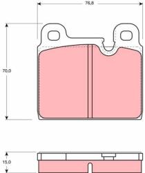 TRW Sada brzdových platničiek kotúčovej brzdy TRW GDB918 (GDB918)