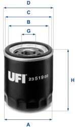 UFI Olejový filter UFI 23.519. 00 (23.519.00)