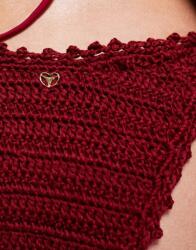  Candypants Piros Horgolt Bikini Alsó B03 fua M