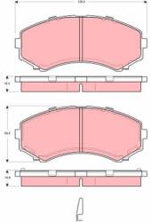 TRW Sada brzdových platničiek kotúčovej brzdy TRW GDB3254 (GDB3254)