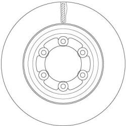TRW Brzdový kotúč TRW DF6736S (DF6736S)