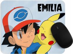  Egérpad az Ön nevével Pokemon Pikachu Ash mese (Sublistudio)