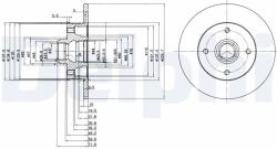 DELPHI Tarcza Ham. Vw Golf (bg2389)