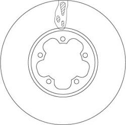 TRW Brzdový kotúč TRW DF6781S (DF6781S)