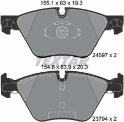 TEXTAR Sada brzdových platničiek kotúčovej brzdy TEXTAR 2469701 (2469701)