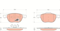 TRW Sada brzdových platničiek kotúčovej brzdy TRW GDB1583 (GDB1583)