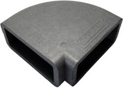 Dalap Szigetelés szögletes PVC vízszintes könyökidomhoz 90°, 220x90 mm (4021)