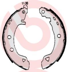 BREMBO Sada brzdových čeľustí BREMBO S 23 508 (S 23 508)