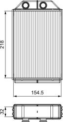 VALEO Výmenník tepla vnútorného kúrenia VALEO 811530 (811530)