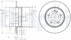 DELPHI Tarcza Ham. Mercedes C-klasa W202 (bg3326c)