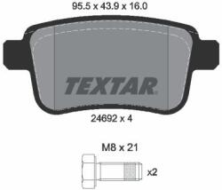 TEXTAR Sada brzdových platničiek kotúčovej brzdy TEXTAR 2469204 (2469204)