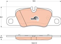 TRW Sada brzdových platničiek kotúčovej brzdy TRW GDB1849 (GDB1849)