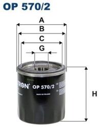 FILTRON Olejový filter FILTRON OP 570/2 (OP 570/2)