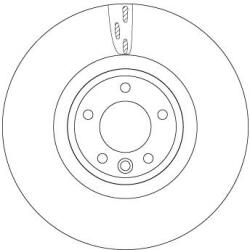 TRW Brzdový kotúč TRW DF6957S (DF6957S)
