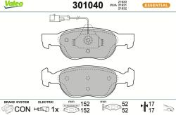 VALEO Sada brzdových platničiek kotúčovej brzdy VALEO 301040 (301040)