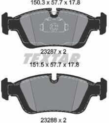 TEXTAR Sada brzdových platničiek kotúčovej brzdy TEXTAR 2328702 (2328702)