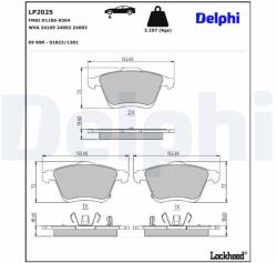 DELPHI Klocki Ham. Mazda 6 (lp2025)