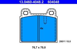 ATE Sada brzdových platničiek kotúčovej brzdy ATE 13.0460-4048.2 (13.0460-4048.2)
