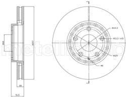 METELLI Brzdový kotúč METELLI 23-1850C (23-1850C)