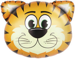 PartyPal Fólia lufi, nagyforma tigris fej, 54 X 57 cm