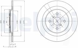 DELPHI Tarcza Ham. Toyota Yaris 06- (bg4076)