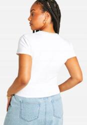 Boohoo fehér nyomott mintás póló B18 ntk 50