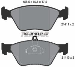 TEXTAR Sada brzdových platničiek kotúčovej brzdy TEXTAR 2141101 (2141101)
