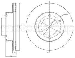 METELLI Brzdový kotúč METELLI 23-1077C (23-1077C)