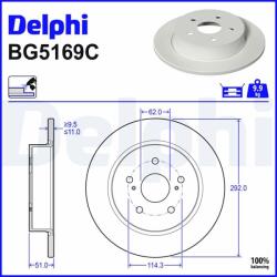 DELPHI Brzdový kotúč DELPHI BG5169C (BG5169C)