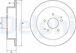 DELPHI Brzdový kotúč DELPHI BG4940C (BG4940C)