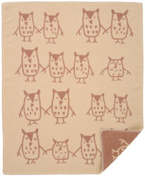 Klippan biopamut babapléd, Hand in hand - taupe (263002)