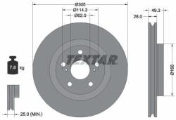 TEXTAR Brzdový kotúč TEXTAR 92304305 (92304305)
