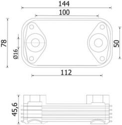 MAHLE Chladič motorového oleja MAHLE CLC 320 000S (CLC 320 000S)