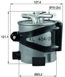 MAHLE Filtr Paliwa Renault (klh 44/25)