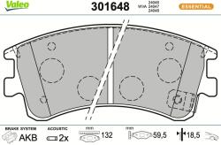 VALEO Sada brzdových platničiek kotúčovej brzdy VALEO 301648 (301648)